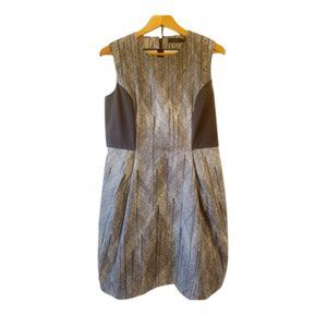 COS Abstract Black & White Sleeveless Dress Size EU42